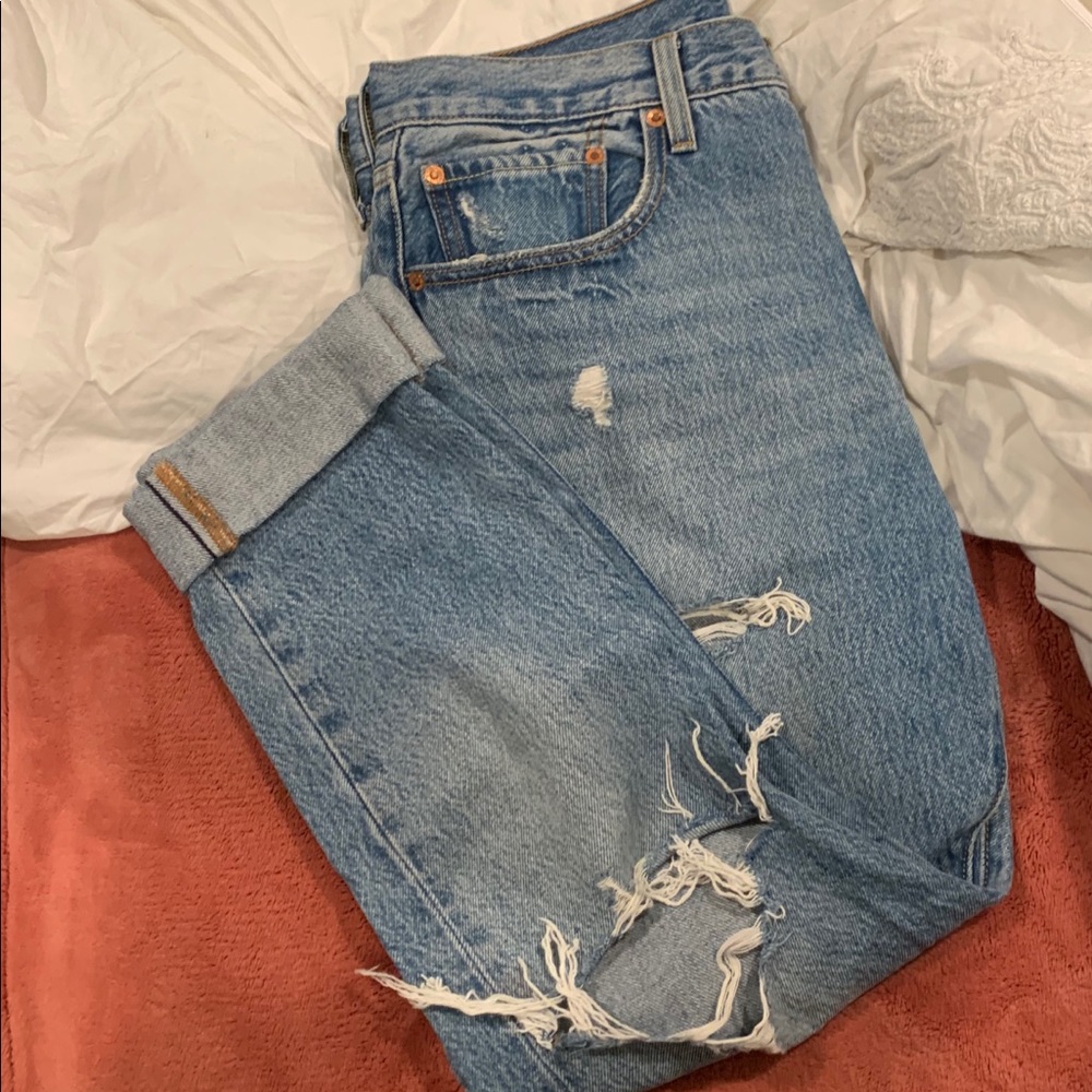Denim Levi jeans with rips